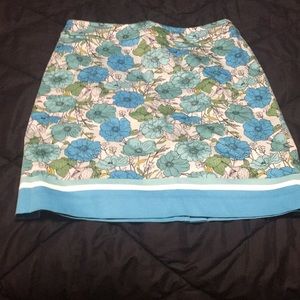 Floral pencil skirt